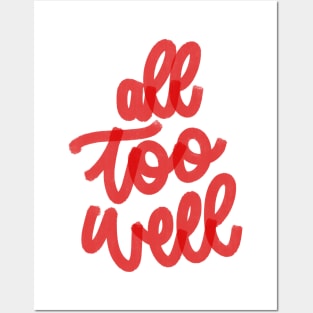 all too well Posters and Art